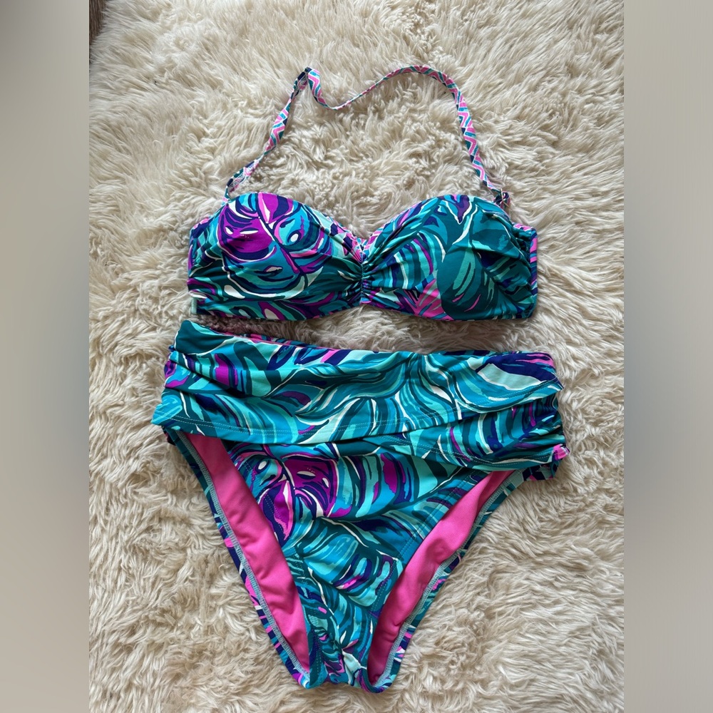 Lilly Pulitzer Don’t Wanna Leaf Bikini Set size 4
